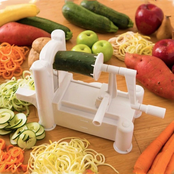 Уред за рязане на зеленчукови спагети и спирали Уред за рязане на зеленчукови спагети и спирали